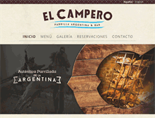 Tablet Screenshot of elcamperorestaurante.com